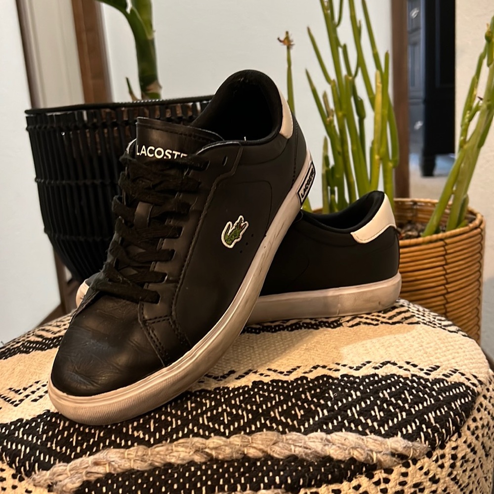 Lacoste Black and White Sneakers
